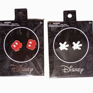 (2) Disney Mickey Mouse Earrings 2024 ALDI Exclusive Set Limited Edition Studs